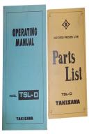Takisawa-Takisawa TSL-D Operating Manual & Parts List-TSL-D-01